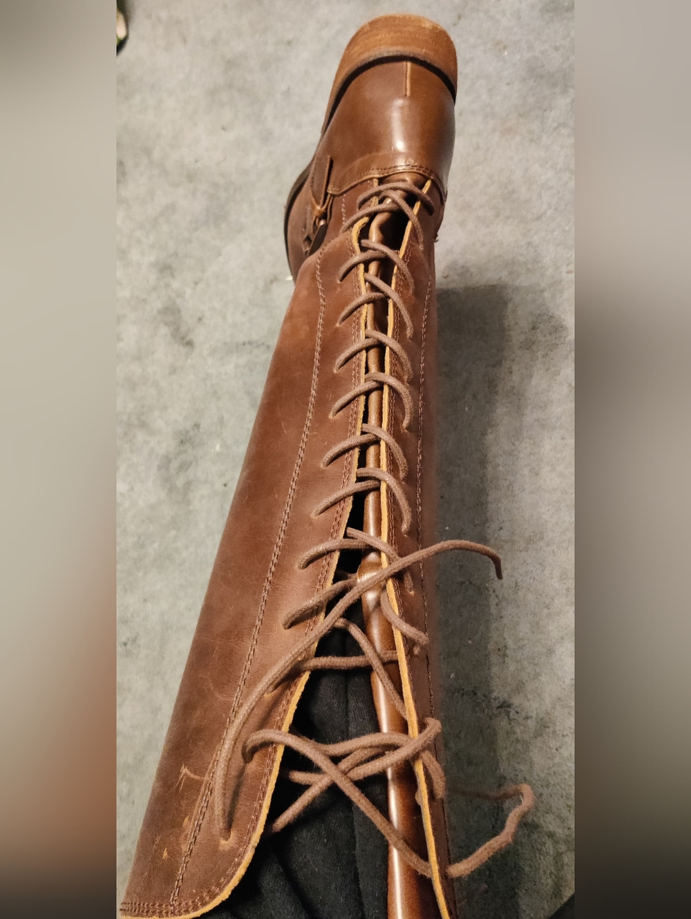 Sofft Sharnell Boots Brown Women's Size 9 Lace Up Back Leather Tall - Picture 13 of 14